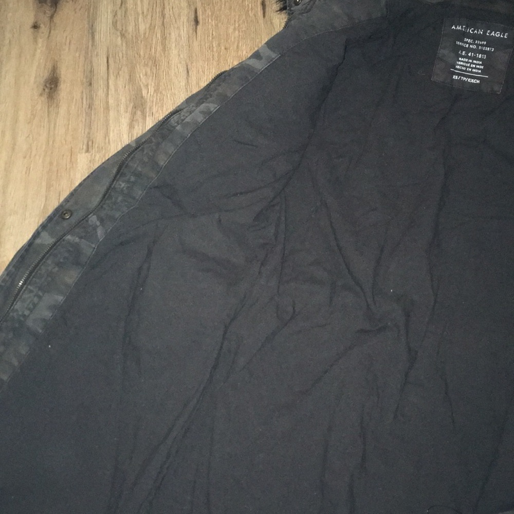 AE Utility Camouflage Jacket W/ Removable Faux Fur - Picture 6 of 8